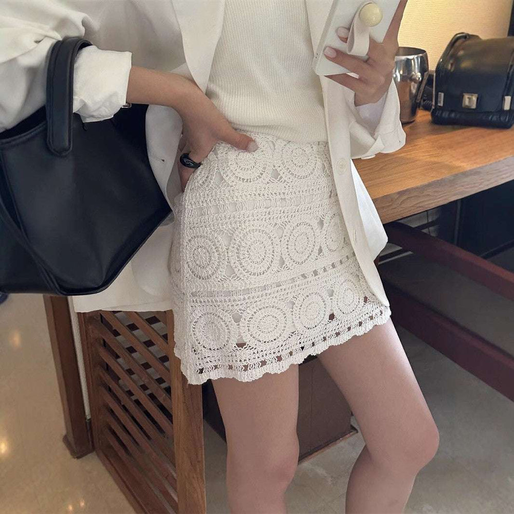 Half Skirt Women's Summer New Design Sense Niche Temperament Casual Long Skirt