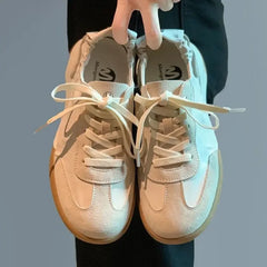 Zapatillas planas para mujer, calzado deportivo para mujer, zapatos con cordones de lujo, en oferta, urbanas, jóvenes, en oferta y a bajo precio, ligeras, nuevas en primavera. 