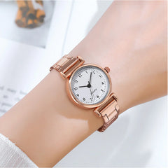 Relojes de moda para mujer, reloj de cuarzo analógico con esfera pequeña y sencillo, reloj para mujer y niña, regalo