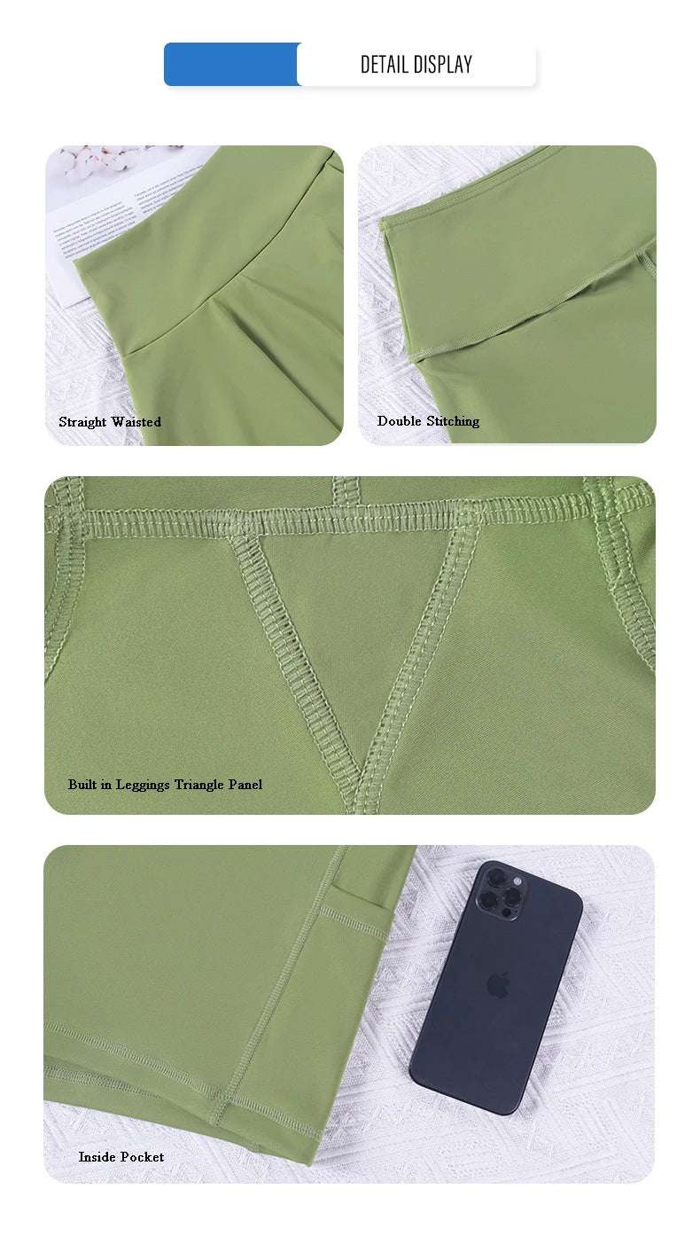 Women Tennis Skirt Women Fitness Sports Skirt With Built-In Shorts Yoga Fitness High Elastic Girl Sweatpants Skirts Golf Skorts