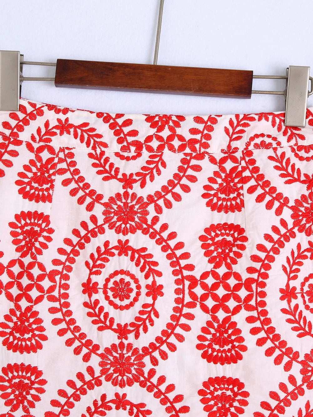 Summer Skirt Women 2025 New Fashion Stylish Embroidery Above Knee A-Line Bottom Wear