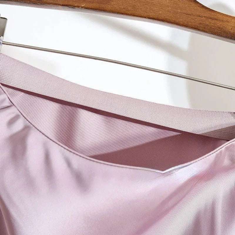 Female Skirt Elegant Temperament Ladies Solid Colour Long Skirt Suitable for Holiday Party Comfortable Knitted Milk Silk Fabrics