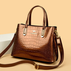 Bolso de mano para mujer 2025, nuevo bolso de moda para madres de mediana edad y mayores, bolso de hombro de gran capacidad, bandolera. 
