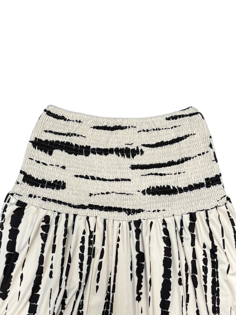 Women Skirt Fashion Summer Skirts Casual Long Skirt Women White Print Elastic Waist A-LINE Skirts for Women Faldas 2025 Q380