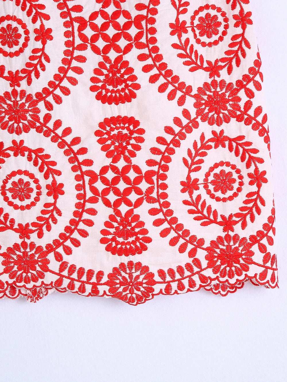 Summer Skirt Women 2025 New Fashion Stylish Embroidery Above Knee A-Line Bottom Wear