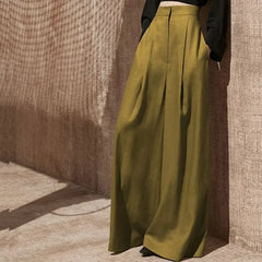 Women's Pants Fluid Autumn Winter High Waist Female Trousers Chic and Elegant Original New In Elastic All Medium 90s Aesthetic G