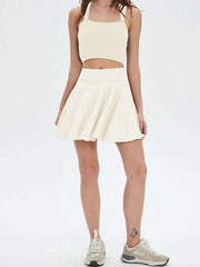 Tennis skirt Women's yoga badminton pleated skirt fitness shorts running anti-slip yoga skirt