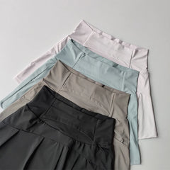Women Tennis Skirt High Waist Shorts in Skirt Sports Skirt Gym Shorts Fitness Yoga Skirt Running Sport Skirts Golf Wear Skirt