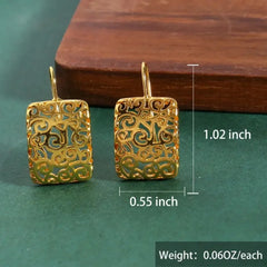 Sterling Silver Filigree Earrings  Intricate Cut Out Design Hypoallergenic Durable Gift for Mother Anniversary Birthday