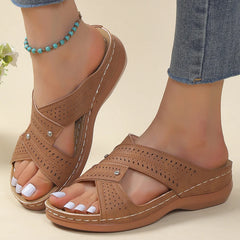 Sandalias de verano, zapatos de mujer, zapatos elegantes para mujer, sandalias, zapatos de mujer, zapatos de cuña, zapatillas suaves para mujer, calzado de mujer 