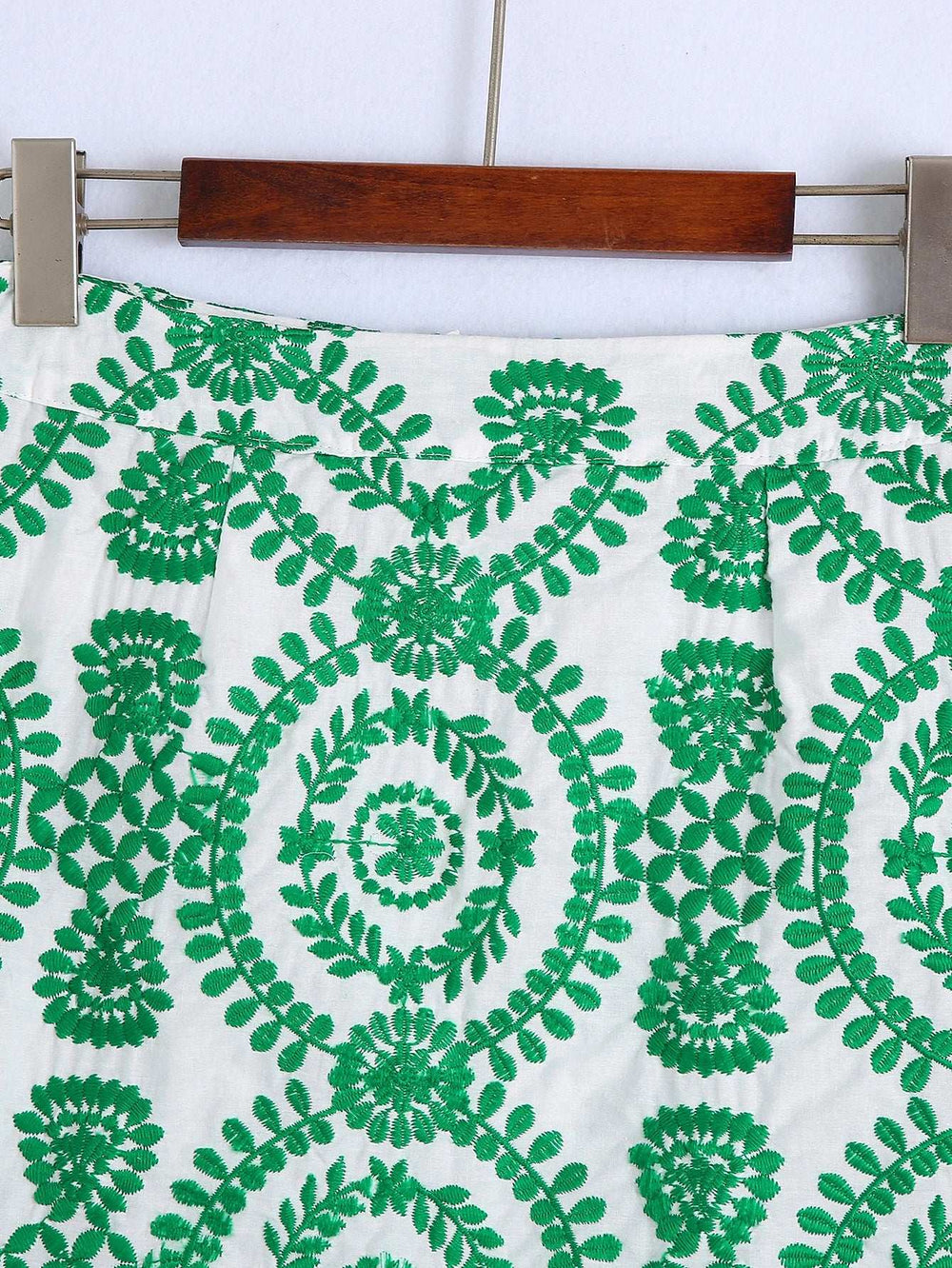 Summer Skirt Women 2025 New Fashion Stylish Embroidery Above Knee A-Line Bottom Wear