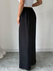 Fashionable Elegant High Waist Wide Leg Pants for Women Spring Summer Atmosphere Great Style Long Trousers