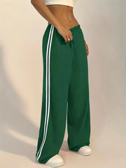 Women's casual long pants versatile fashion trousers spring and autumn style girls solid color pants