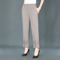 Summer Womens cropped pants  For Women Hollow Out Pantalon Femme High Waist Black Short Trousers Casual Baggy Pants