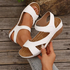 Sandalias de verano para mujer, zapatos antideslizantes, sandalias suaves para mujer, sandalias de cuña para mujer, sandalias retro, calzado para mujer 