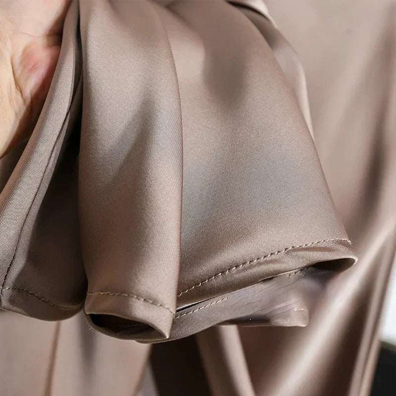 Female Skirt Elegant Temperament Ladies Solid Colour Long Skirt Suitable for Holiday Party Comfortable Knitted Milk Silk Fabrics