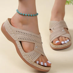 Sandalias de verano, zapatos de mujer, zapatos elegantes para mujer, sandalias, zapatos de mujer, zapatos de cuña, zapatillas suaves para mujer, calzado de mujer 