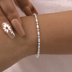 Pulseras para mujer, pulseras de cuentas de bambú de acero inoxidable, regalos de joyería bohemia para amantes, mamás y amigas. 