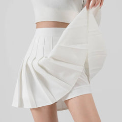 Women's Skirt Korean Style Miniskirt A-line Short Rokken College Girls Falda Short De Mujer  Black Pleated Skirt with Shorts