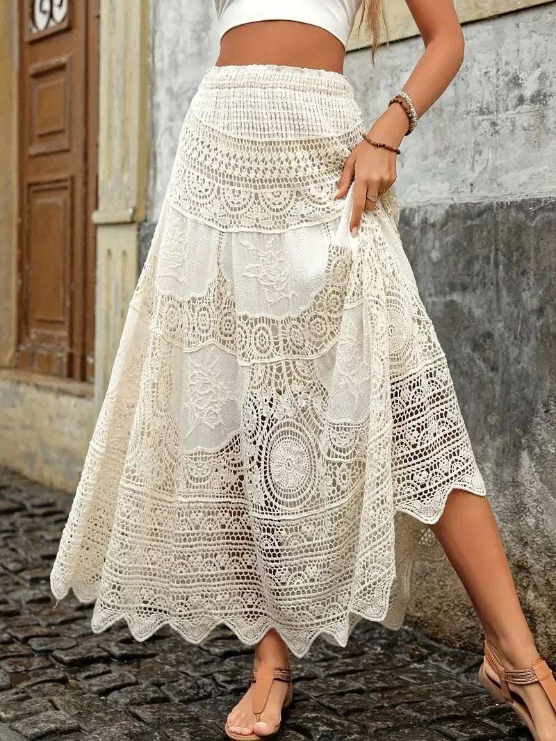 Half Skirt Women's Summer New Design Sense Niche Temperament Casual Long Skirt