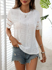 Nueva camiseta blanca de mujer ligera y transpirable