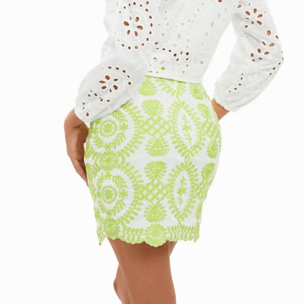 Summer Skirt Women 2025 New Fashion Stylish Embroidery Above Knee A-Line Bottom Wear