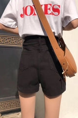 Half length skirt for women in spring and summer, slim and versatile, with a casual temperament. A-line black popular short skir