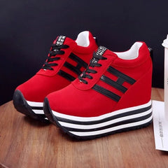 Zapatillas deportivas transpirables para mujer, calzado deportivo para exteriores, de malla, informales, con cordones rosas, moda 2025 