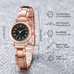 Relojes de moda para mujer, reloj de cuarzo analógico con esfera pequeña y sencillo, reloj para mujer y niña, regalo