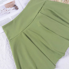 Women Tennis Skirt Women Fitness Sports Skirt With Built-In Shorts Yoga Fitness High Elastic Girl Sweatpants Skirts Golf Skorts